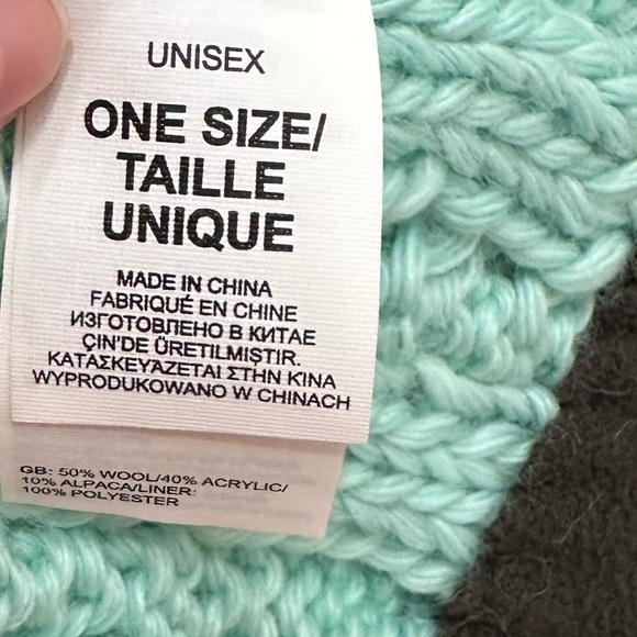 The North Face MINT GREEN Insulated Cozy Beanie Stocking Hat OSFA - Picture 7 of 12